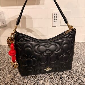 COACH Laurel Shoulder Bag Signature Leather